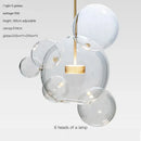 DecorBites™ Glass Bubble Ball LED Chandelier Mickey Light for Restaurant, Bar, and Store