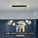 Modern gold glass bubble led chandelier dining room art light