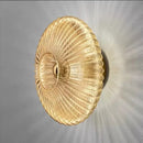 Modern gold glass ripple led wall lamps for bedroom decoration