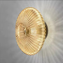 Modern gold glass ripple led wall lamps for bedroom decoration