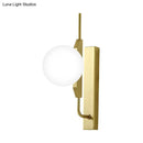 Modern gold globe wall sconce living room 110v-120v light