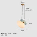 Modern gold & gray glass indoor pendant lights for dining room