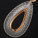 Modern gold heart led chandelier dining room crystal pendant light