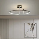 Modern gold heart line led chandelier bedroom ceiling light