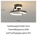 Modern gold heart line led chandelier bedroom ceiling light