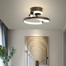 Modern gold heart line led chandelier bedroom ceiling light