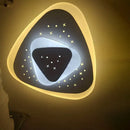Modern gold heart pendant wall light bedroom starry black center