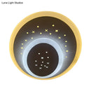 Modern gold heart pendant wall light bedroom starry black center