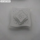 Modern gold heart pendant wall light bedroom starry black center