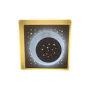 Modern gold heart pendant wall light bedroom starry black center