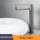 Modern gold high arc brass deck mounted basin faucet bathroom mixer