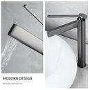 Modern gold high arc brass deck mounted basin faucet bathroom mixer