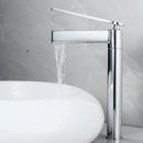 Modern gold high arc brass deck mounted basin faucet bathroom mixer