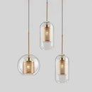 Modern gold honeycomb glass pendant lights dining room fixtures