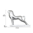 Modern gold horse resin sculpture living room minimalist decor