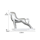 Modern gold horse resin sculpture living room minimalist decor