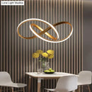 Modern gold infinity pendant light for living room led lamp moedern