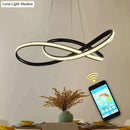 Modern gold infinity pendant light for living room led lamp moedern