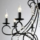 Modern gold iron crystal chandelier dining room luxury light