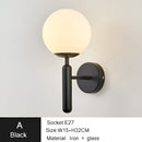 Modern gold iron led sconce lamp with textured glass for bedroom