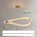 Modern gold irregular crystal led pendant chandelier for foyer