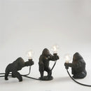 Modern gold king kong resin night light bedroom table lamp