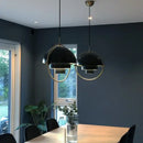 Modern gold layered danish pendant light living room