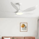 Modern gold leaf ceiling fan with led light and remote bedroom
