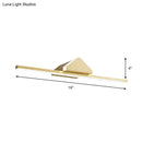 Modern gold led bar wall light bedroom metallic vanity bulb included