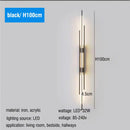 Modern gold led long liner wall sconce living room light