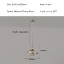 Modern gold led pendant lamp with textured glass for dining room