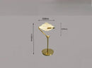 Modern gold led pendant lamp with textured glass for dining room
