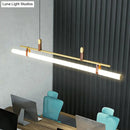 DecorBites™ Acrylic Island Pendant Light: Sleek Pole Design with LED: Perfect for Dining Room