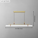 DecorBites™ Acrylic Island Pendant Light: Sleek Pole Design with LED: Perfect for Dining Room