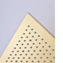 Modern gold led rainfall shower head bathroom top sprayer