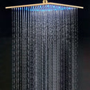 Modern gold led rainfall shower head bathroom top sprayer