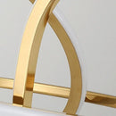 Modern gold led ring chandelier dining room pendant light