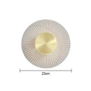 Modern gold led round wall lamp bedroom sconce lighting