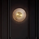 Modern gold led round wall lamp bedroom sconce lighting