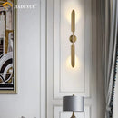 Modern gold led single head wall lamp for bedroom