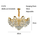Modern gold led sunflower crystal ceiling chandelier dining room