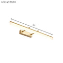 Modern gold led vanity lamp bathroom linear wall light