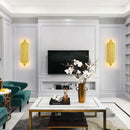 Modern gold led wall lamp for living room orchid decor