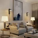 Modern gold led wall lamp with dimming switch for bedroom