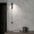 Modern gold led wall lamp with dimming switch for bedroom