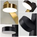 Modern gold led wall lamp with dimming switch for bedroom