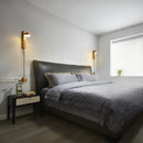 Modern gold led wall lamp with dimming switch for bedroom