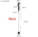 Modern gold led wall lamps for bedroom with rotating sconce light