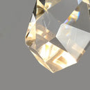 Modern gold led wall sconce with crystal pendant for living room