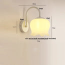 Modern gold led wall sconce with frosted glass for stairway lighting